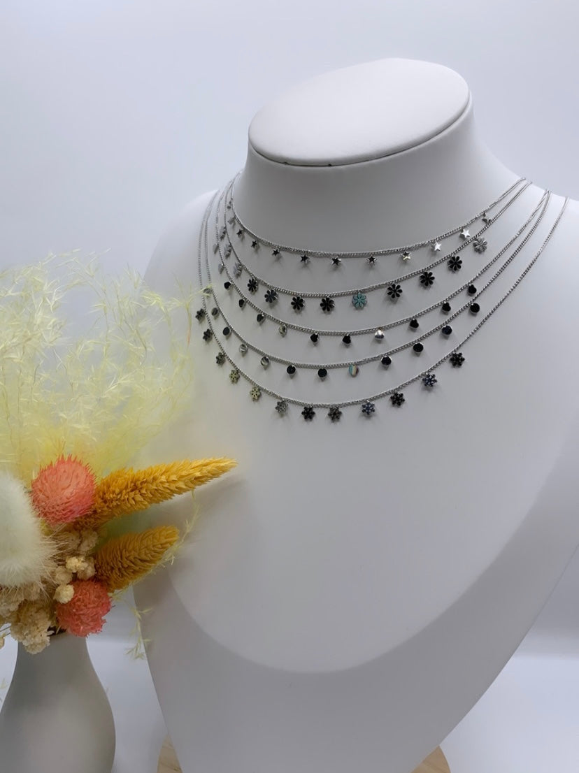 Collier ras du cou CLARIS (disponibles en doré et en argenté)