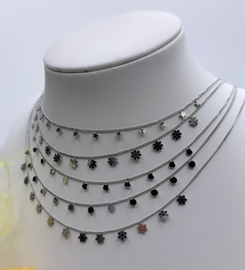 Collier ras du cou CLARIS (disponibles en doré et en argenté)