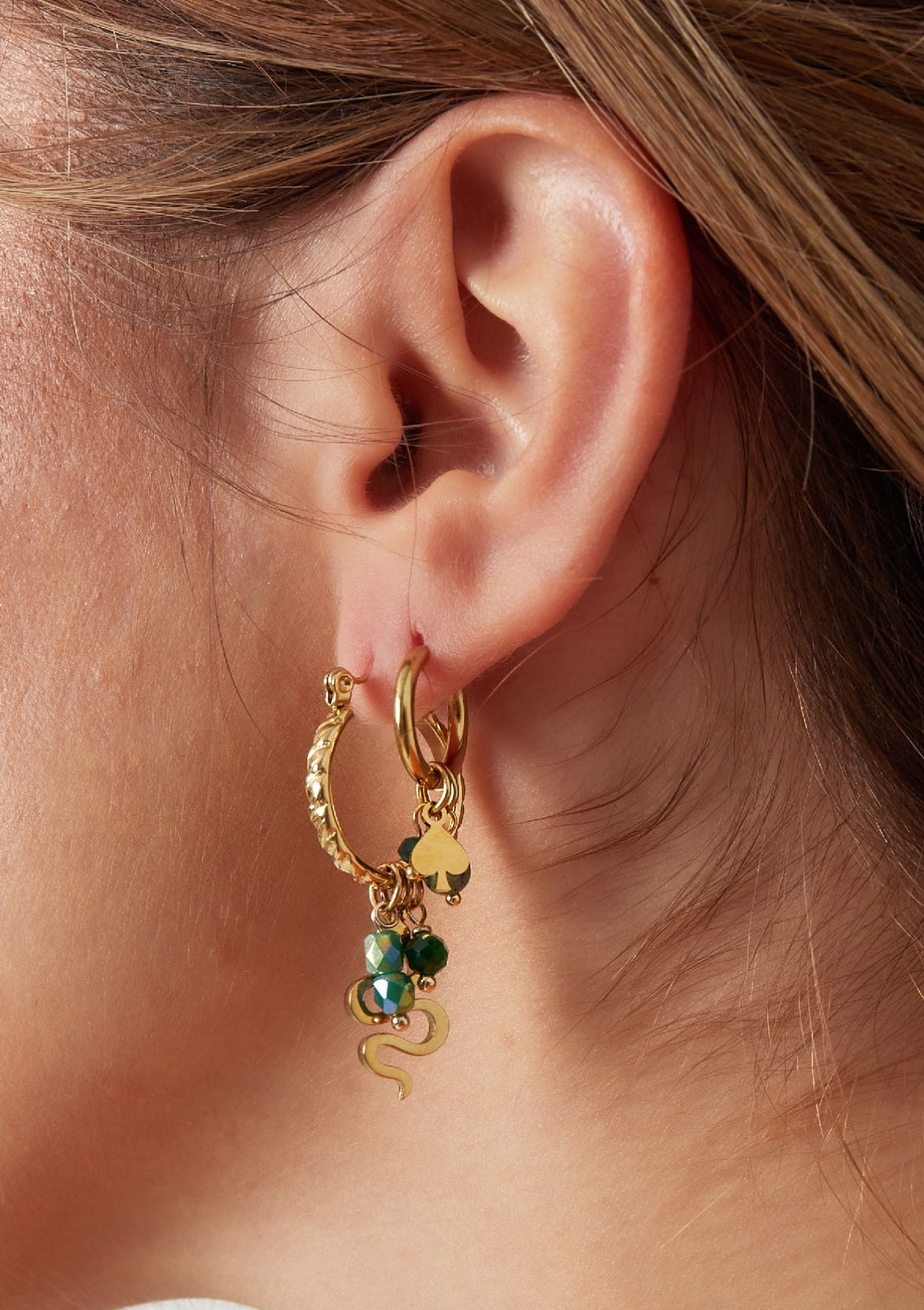Boucles d'oreilles SERPENT (plusieurs couleurs disponibles)