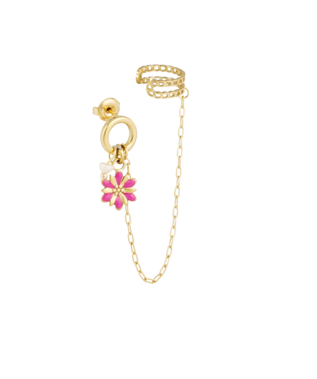 Mono boucle FLEUR (disponible en violet et en vert)