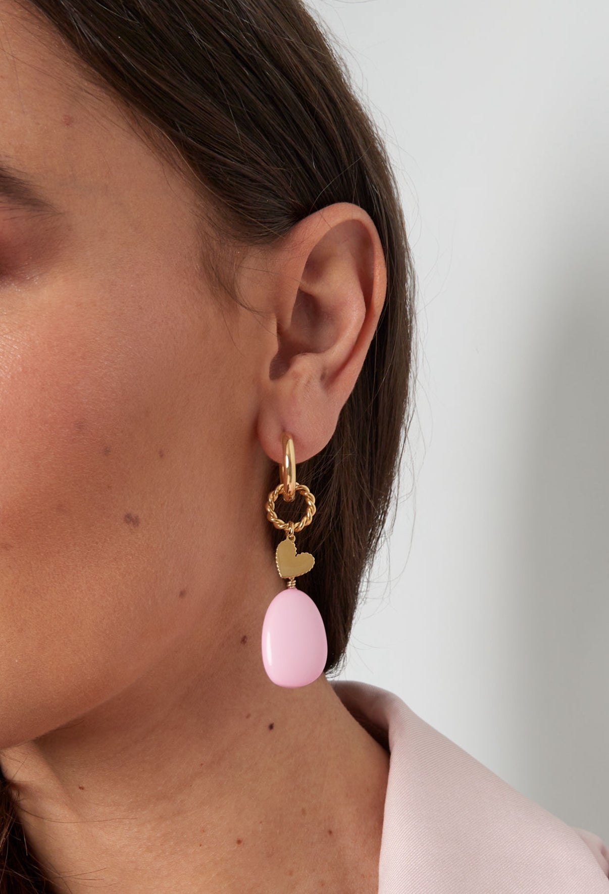 Boucles d'oreilles SEA (disponible en rose et en bleu ciel)