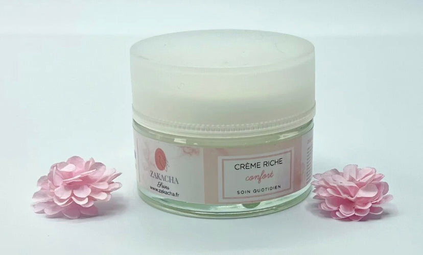 Crème visage riche confort
