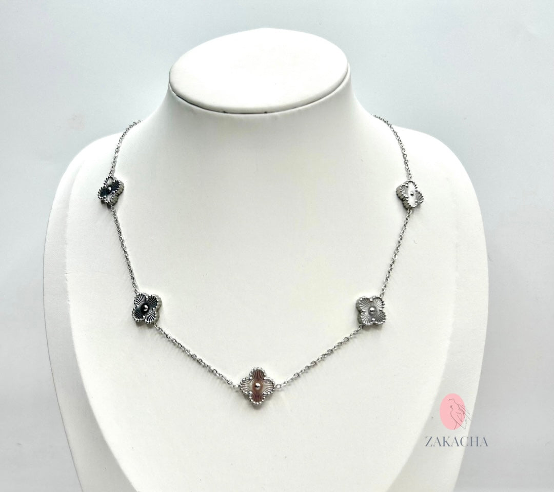 Collier ras de cou TRÈFLE simple