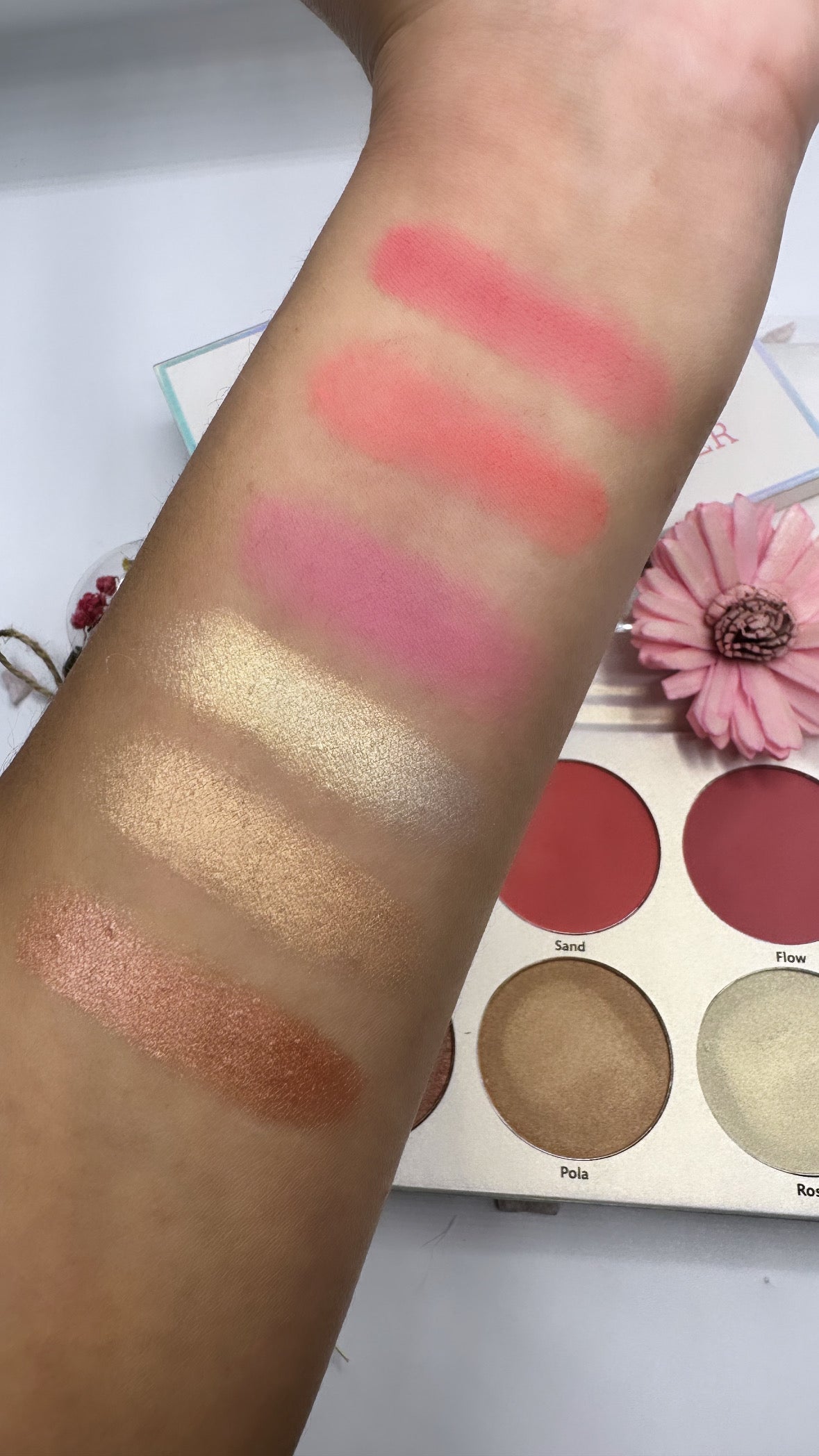 Palette fards à joues et highlighter