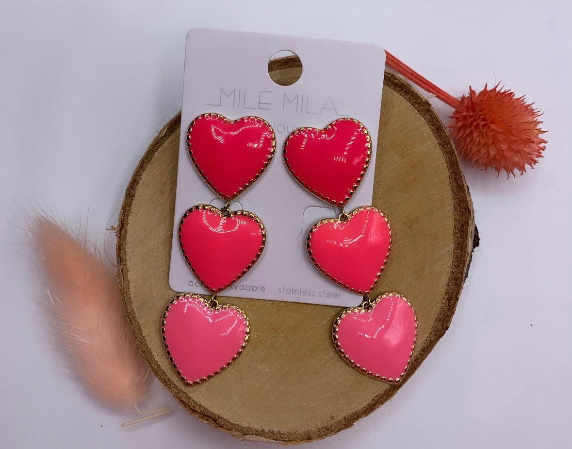 Boucles d'oreilles PINK