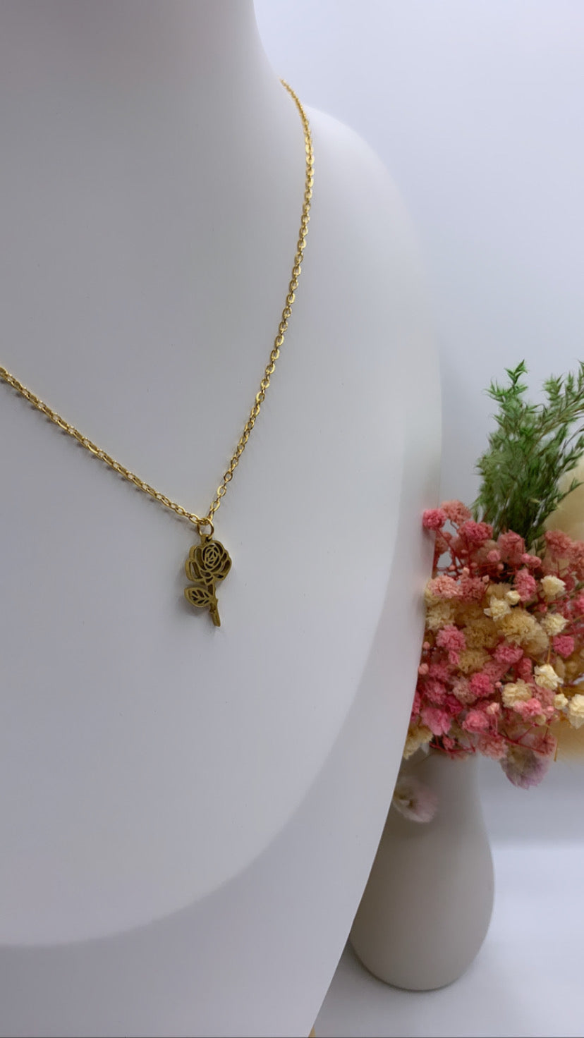 Collier Fleur de naissance