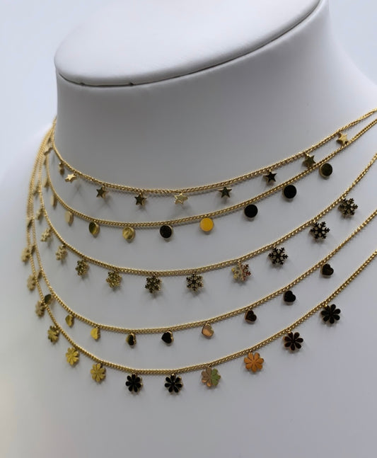 Collier ras du cou CLARIS (disponibles en doré et en argenté)