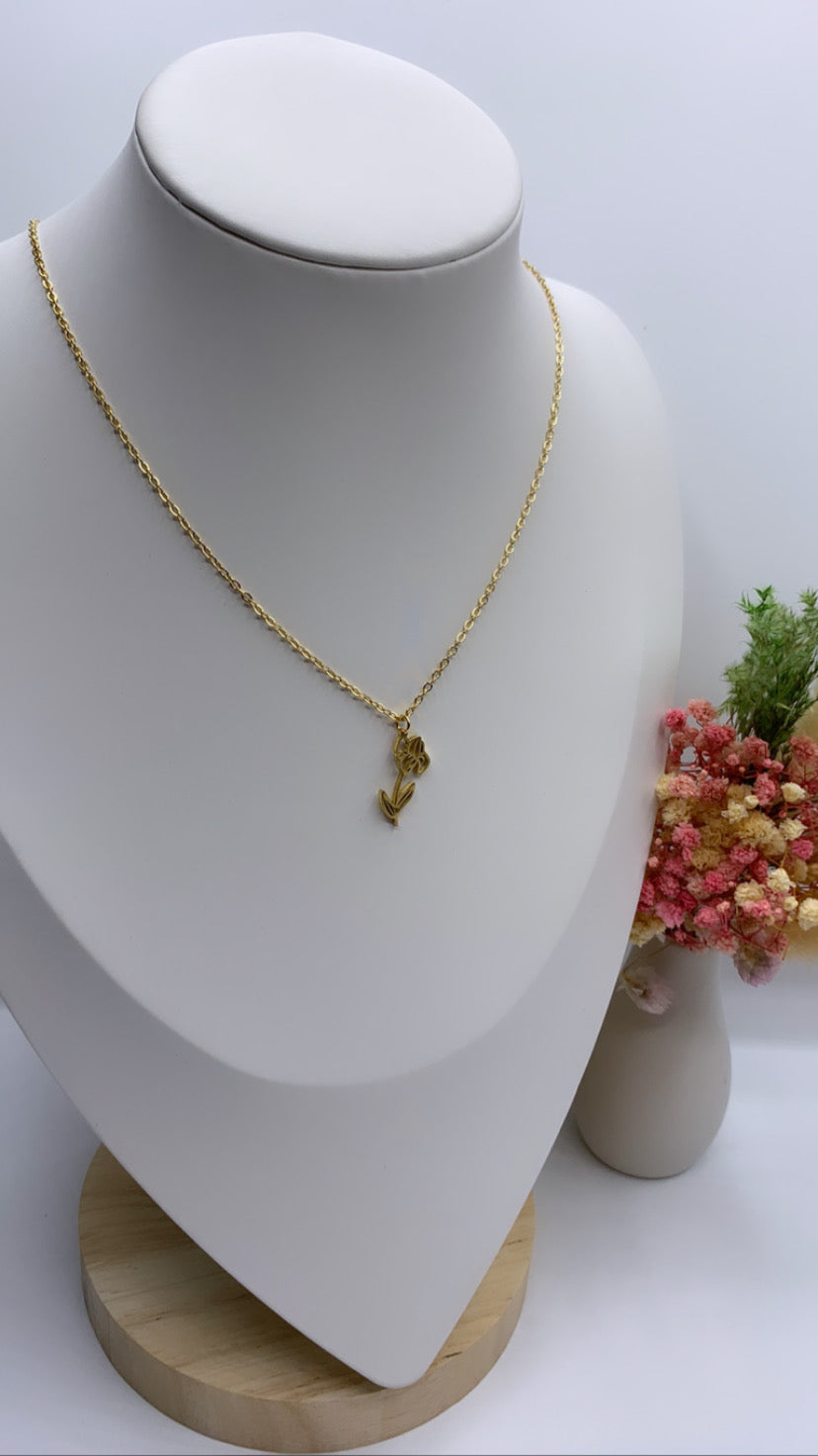 Collier Fleur de naissance