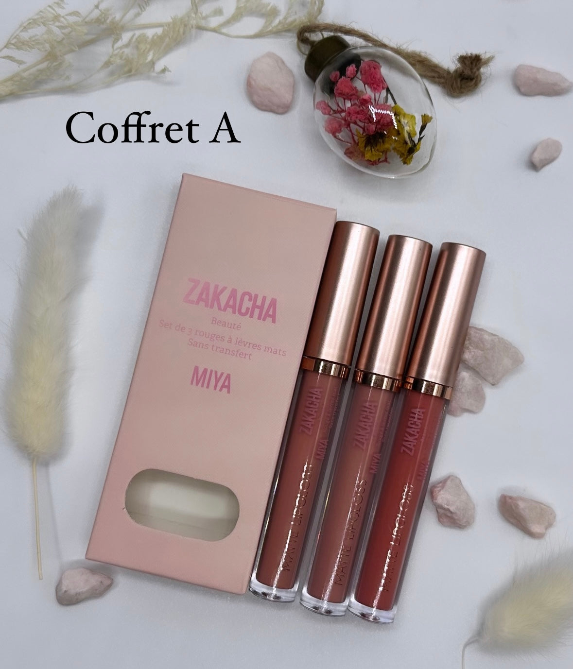 Coffret MIYA 3 rals mattes sans transfert