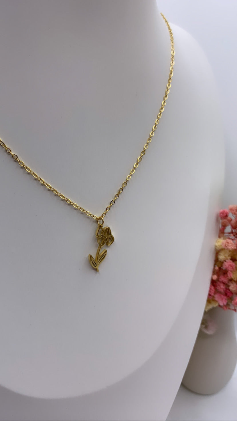 Collier Fleur de naissance