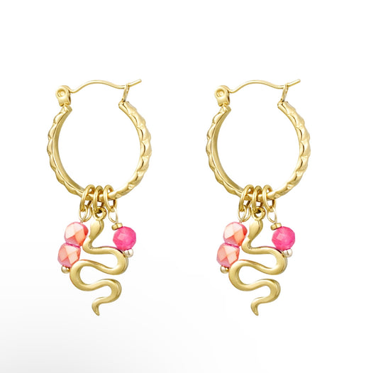 Boucles d'oreilles SERPENT (plusieurs couleurs disponibles)