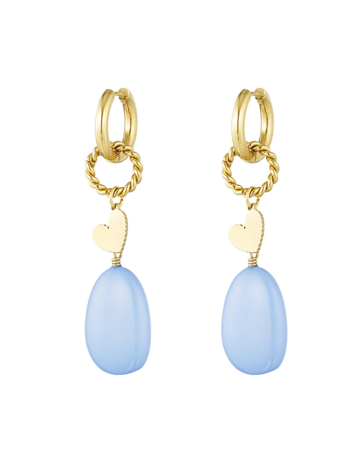 Boucles d'oreilles SEA (disponible en rose et en bleu ciel)