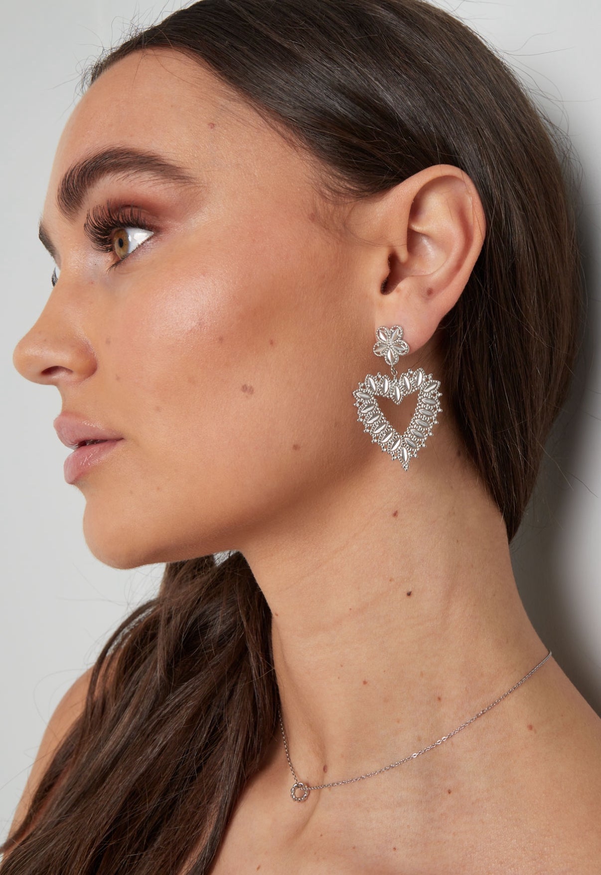 Boucles d'oreilles COEUR (disponible en doré et en argenté)