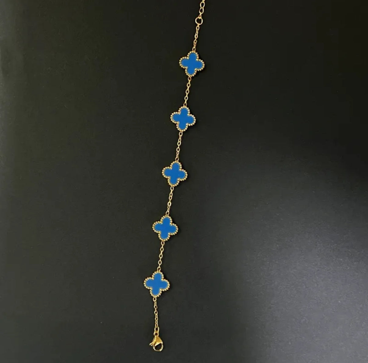 Parure collier et bracelet TRÈFLE